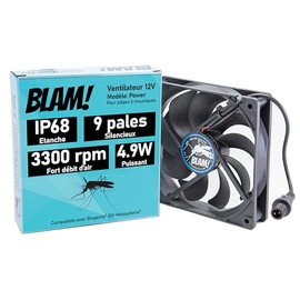 BLAM! Lüfter 12 V IP68 kompatibel mit Biogents (*) BG-Moosquitaire (*) Mückenfalle Wasserdicht Modell Power 4,9 W starke Saugleistung 4,9 W Bürstenlos 9 Flügel