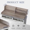 DTK Washer Dryer Wood Countertop with Shelf, Laundry Topper with