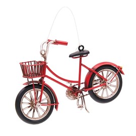 Gallerie II Vintage Beach Bike - 6.5 x 3.7 Inch Red Iron Holiday Christmas Ornament