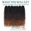 LIYATE Goddess Crochet Braids 18 Inch 7 Packs Boho Box