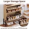 IRONCK Shoe Cabinet Storage with 2 Flip Drawers, Free Standing