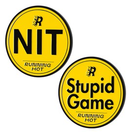 RUNNING HOT Metal Nit Button Set for Texas Hold'em & Omaha Poker - Professional Chips for The Stand-Up Game - Enhance Your Play (6)