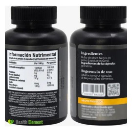 Maca Negra Peruana Organica 1000 Mg Vitalidad Y Rendimiento