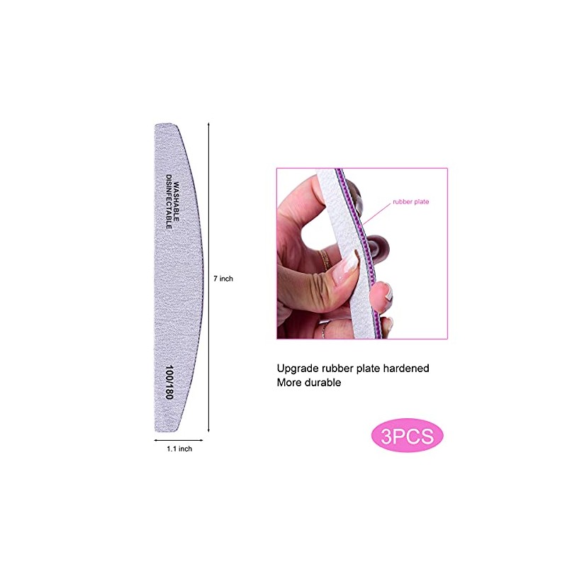 15-Piece Professional Nail File and Buffer Kit with Storage Box
