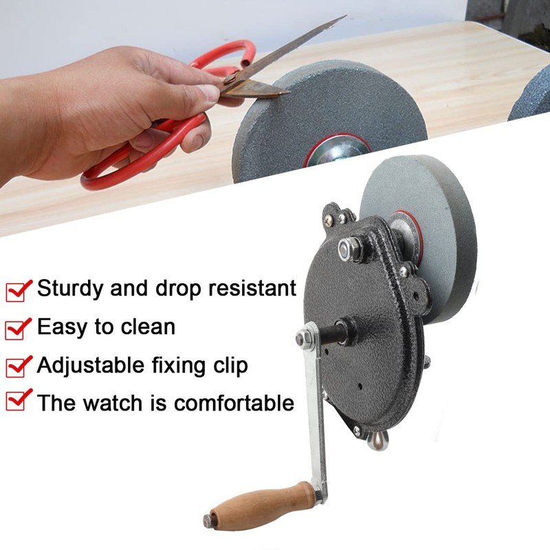 ECUTEE Hand-cranking Knife Sharpener for Hunting, Heavy Duty Knife Sharpener
