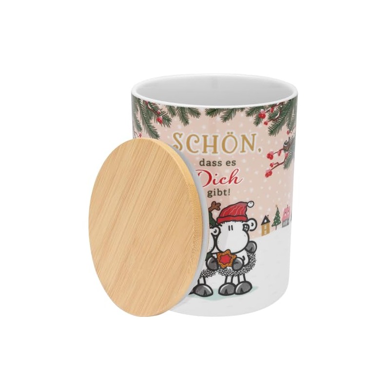 Sheepworld Cookie Tin with German Text