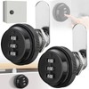 Mikqky Pack of 2 3-Digit Combination Lock, Drawer Combination Lock,
