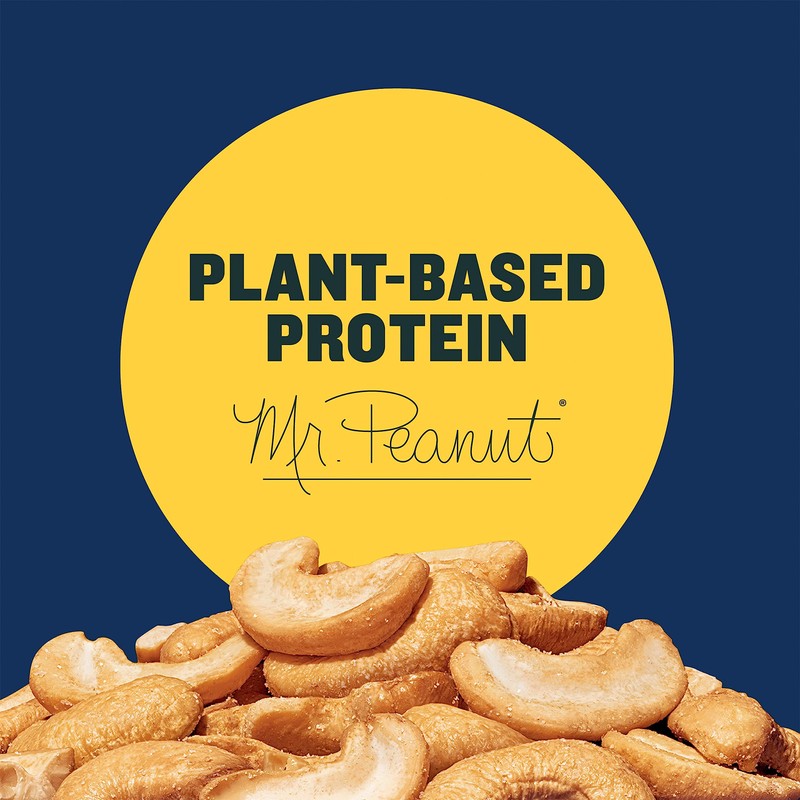 PLANTERS Cashews Salted, Plant-Based Protein, Individually Packed Snacks, Quick Snack