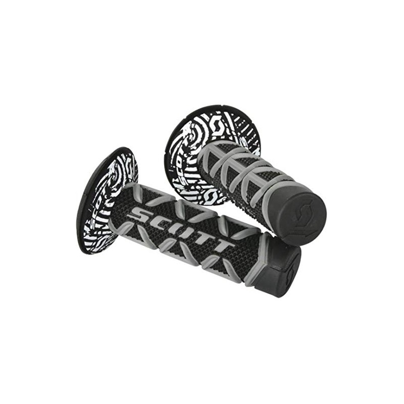 Scott Diamond MX Motorcycle Grips with Donut Black/Grey
