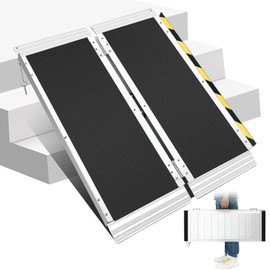 Wheelchair ramp 3FT, Lightweight, Foldable and Portable, can be Used for Wheelchair ramps, Motorcycle ramps, Stair Step ramps, and Boarding and alighting ramps
