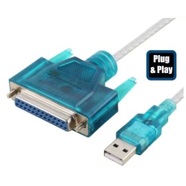 Unbranded/Generic USB To DB25 Parallel Port Adapter Cable For Printer Use Only - Plug And Play
