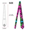 LXWGH Glow In Dark Splatter Neon Ties For Men Fashion