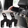 Qirc Car Bag Hooks, 2 Packs Leather Headrest Mount, Car