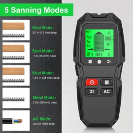 Stud Finder Wall Scanner, 5 in 1 Electronic Stud Detector with LCD Display, Multifunctional High Accuracy Stud Sensor Beam Finders for Metal Wood Wire