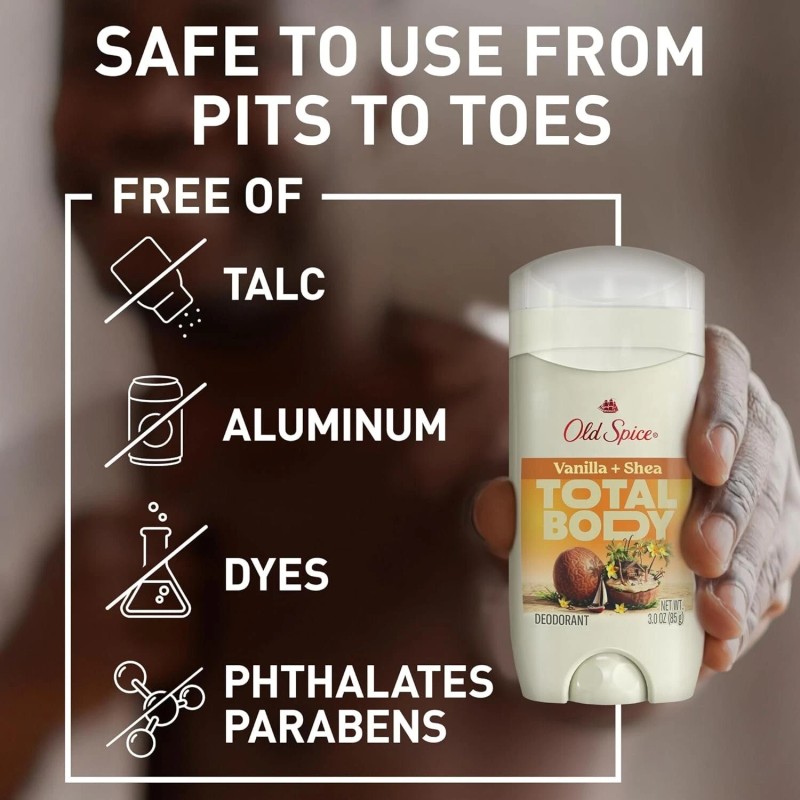 Old Spice Whole Body Deodorant Stick for Men, Vanilla +