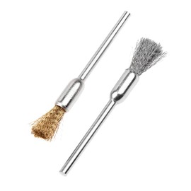 24Pcs Mini 15 25 55mm Brass Wire Brush Set Wheel Grinder Clean for Dremel Rotary Tool Accessory, Metal Surface Cleaning,polishing