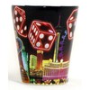 Las Vegas Nevada Neon Dice Spindice Shot Glass