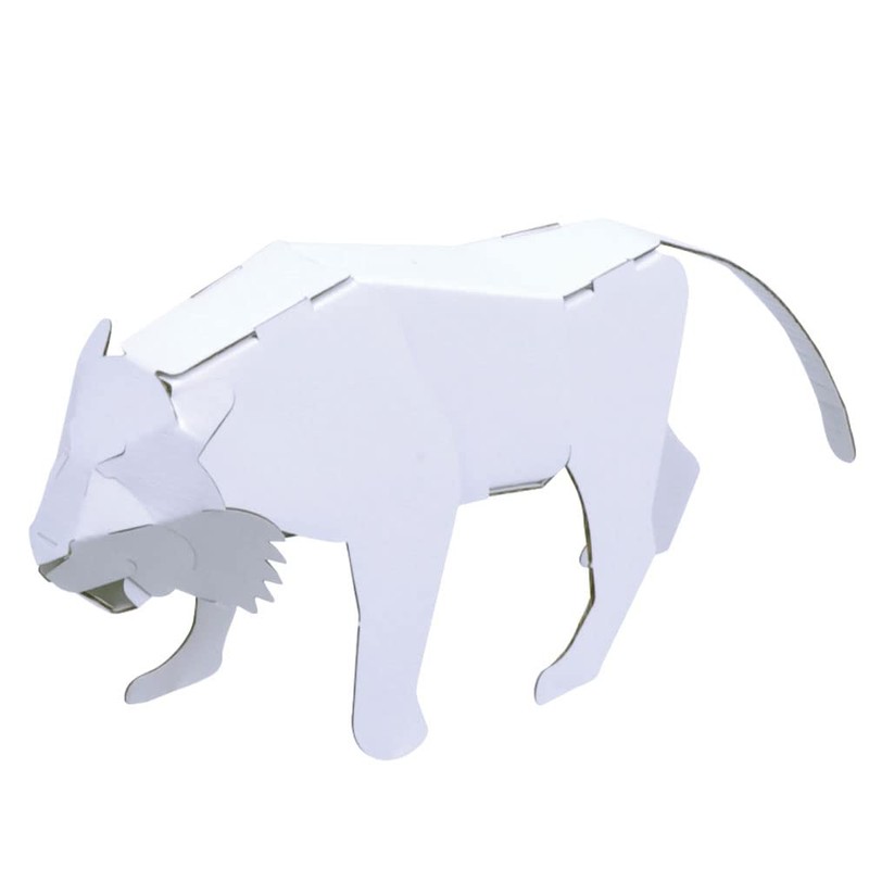 hacomo kids animal series tiger cardboard craft kit