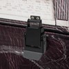 Set of 4 Stainless Steel Black Snap Lock Travel Suitcase