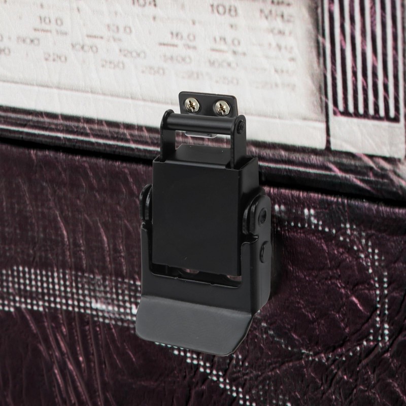 Set of 4 Stainless Steel Black Snap Lock Travel Suitcase