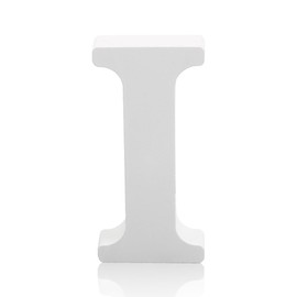 GLADFRESIT 1 Pcs Decorative Wood Letters for Crafts, Standing Alphabet Letters for Children Baby Name Wedding Birthday Party Home Wall Decoration 4"