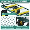 Heavy Duty Steel Garden Cart, 900 LBS 3 in 1