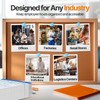 Flexzion Monthly Time Cards for Employees - Dual-Sided, Orange/Blue Attendance
