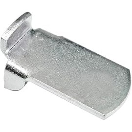 Hettich VARI Galvanised Steel Shelf Support 16 Pieces Shelf Support for Hanging Shelf Support Cabinet Dimensions: 15 x 25 x 7 mm for Shelf Support Rail 16 mm