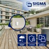 SIGMA ENGINEERED SOLUTIONS 16446WH Universal Metal Weatherproof Outdoor Electrical Outlet