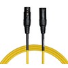 Cascha Standard Line Microphone Cable (XLR), Yellow, 6m