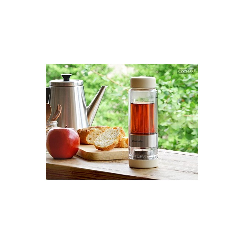 Vitantonio Twistea [Red/VTW-10] Tea Bottle with Tea Strainer