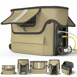 Power Station Waterproof Case, Compatible with EF ECOFLOW DELTA 2 Portable Case, Crafted from 1680D Heavy-Duty Marine Canvas, Designed for Use During Power Station Operation