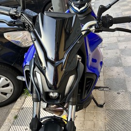 SHINKXMT Windscreen Windshield fit for Ya-ma-ha MT-07 MT07 MT07 2021 2022 2023 Motorcycle Wind Deflector Protector Wind Screen With Mounting Bracket (Black Smoke)