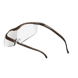 Hazuki Loupe Large 1.32x Clear Lens, Brown