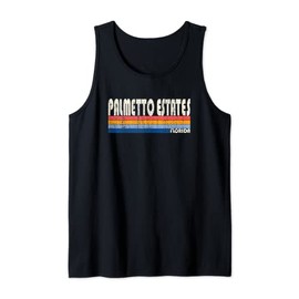 Vintage Retro 70s 80s Style Hometown of Palmetto Estates, FL Tank Top