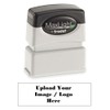 Infusion MaxLight Custom Logo Pre-Inked Rubber Stamp, 1/2" x 1-5/8",