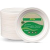 50Pack 9inch Party Plates Disposable Sugarcane Bagasse Plates - Heavy