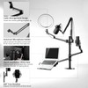 ProCase 6-in-1 Desktop Selfie Stand with 10.2" LED Ring Light,