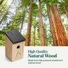Wooden Nesting Box Traditional Wild Birds Nest House for Outdoor