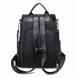 MOANATURA Women's Casual Anti-Theft Backpack – Waterproof Nylon Backpacks with Large Capacity, Double Use as a Bag and Backpack, Modern, Lightweight and Safe – Ideal for Work, Travel, School or Daily