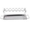 Chicken Leg Grill Rack with Drip Pan Stainless Steel Roaster