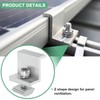 14 Pieces Z Brackets for Solar Panels, Terminal Clamp Kit