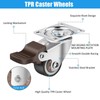 4PCS 1in Plate Caster Wheels Swivel Casters Lockable Heavy Load