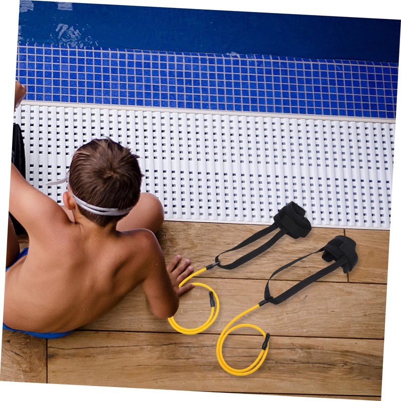OHPHCALL Swimming Equipment Set Foot Buckle Trainer Resistance Band Pool