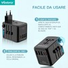 Travel Adapter Worldwide, Travel Plug Adapter Worldwide, with 3 USB