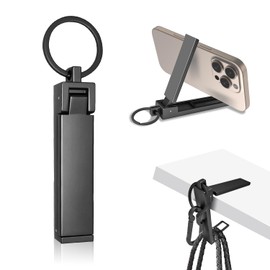Smartphone Stand, Bag Hanger, Mobile Stand, Back Hanger, Multifunctional 4-in-1 Design, Bag Hook, Bag Hook, Backpack Hook, Desk Hanger, Gadget, Convenient Office Goods, Carabiner, Convenient Goods for