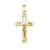 JEVELION Cross Pendant Gold Cross Crucifix Jesus Christ for Women,
