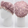 Gorros para Regadera, 3 Piezas, Ajustable, Impermeable, Mujer Reutilizable, Doble