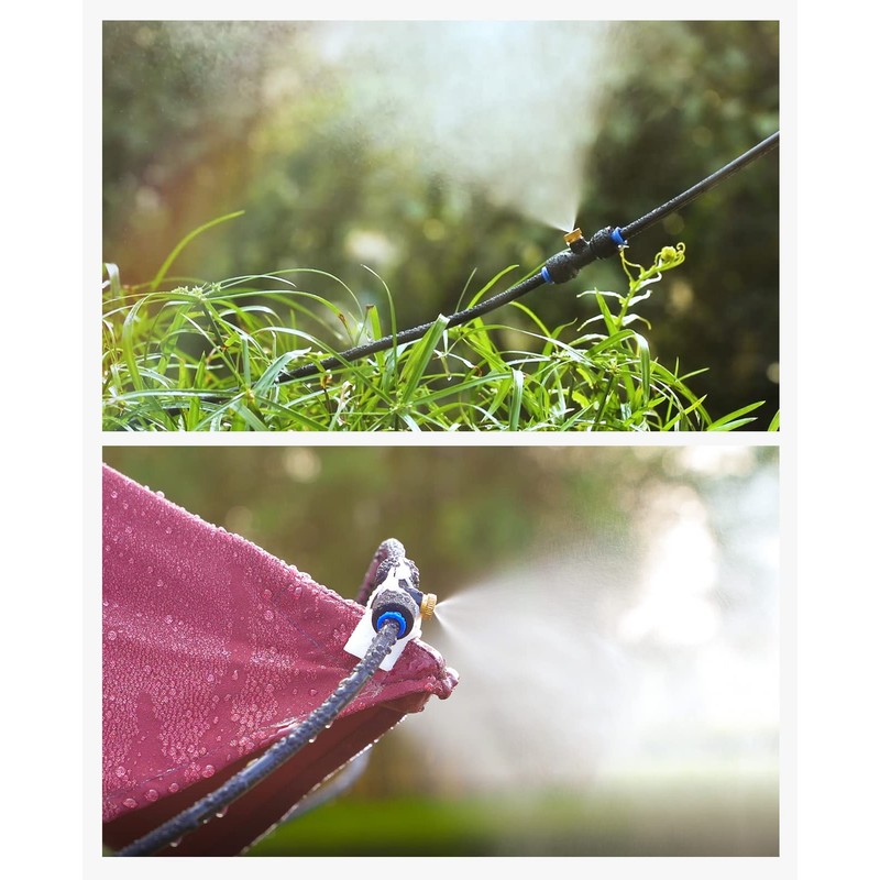 homenote Misting Cooling System 75FT (23M) Misting Line + 28