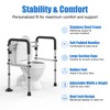 UGarden Upgraded Toilet Safety Rails 380LBS, Stainless Steel Toilet Rail
